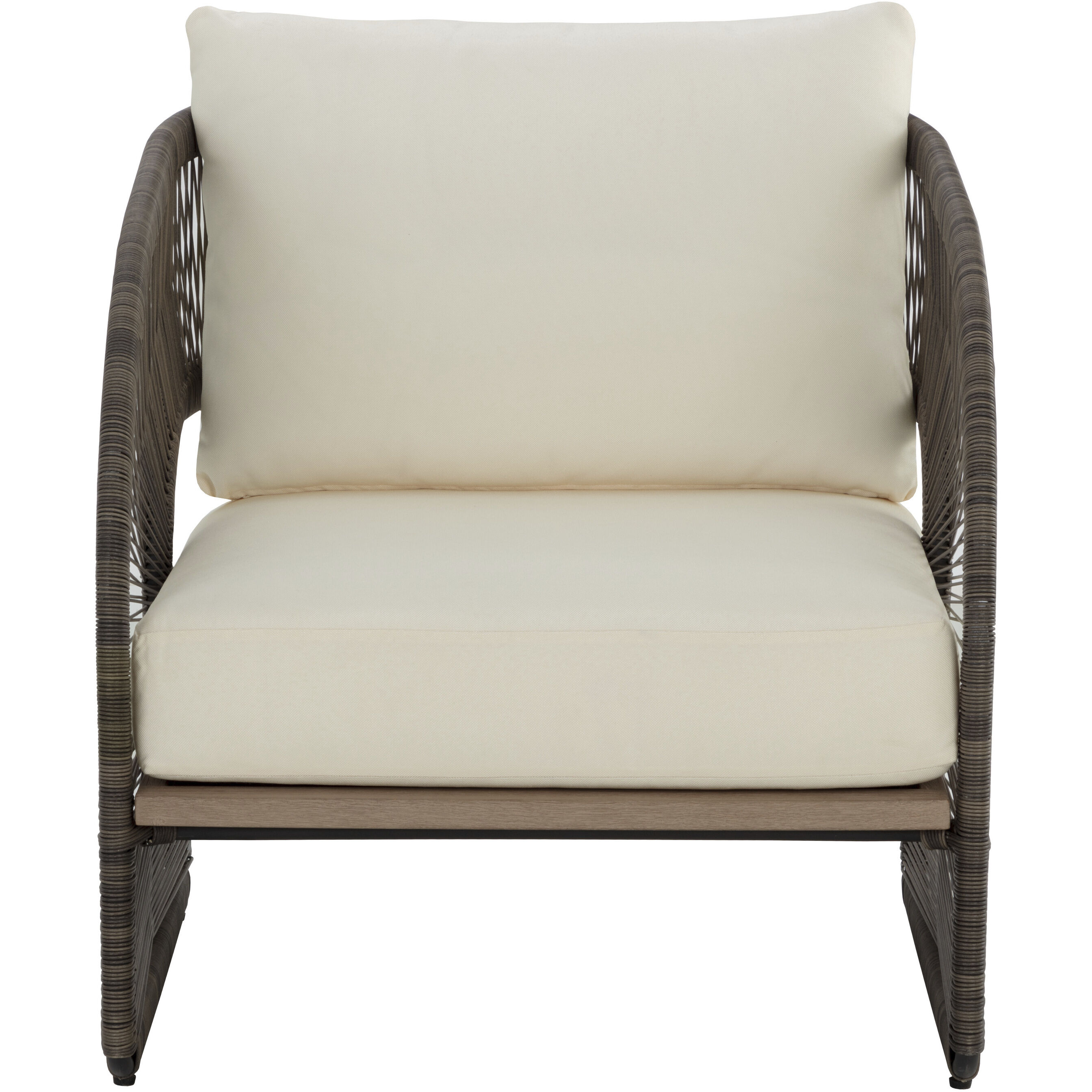 Toulon Stinson Cream Outdoor Lounge Chair